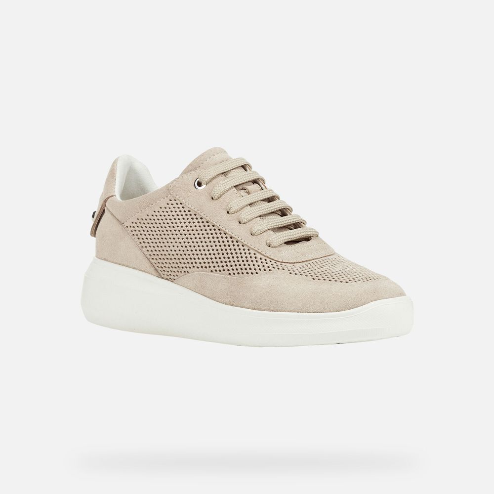 Geox Sneakers Beige Rubidia - Geox Womens Shoes - RMBUST085